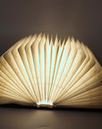 Gold Print Flower Book Lamp