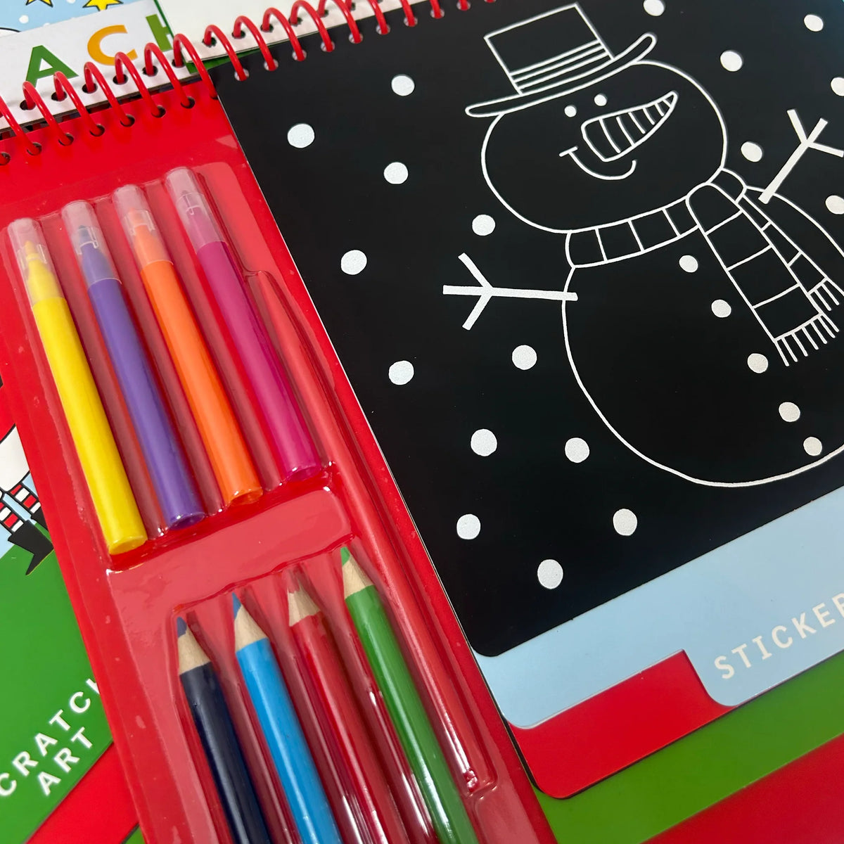 Christmas Activity Book with Scratch Art &amp; Stickers