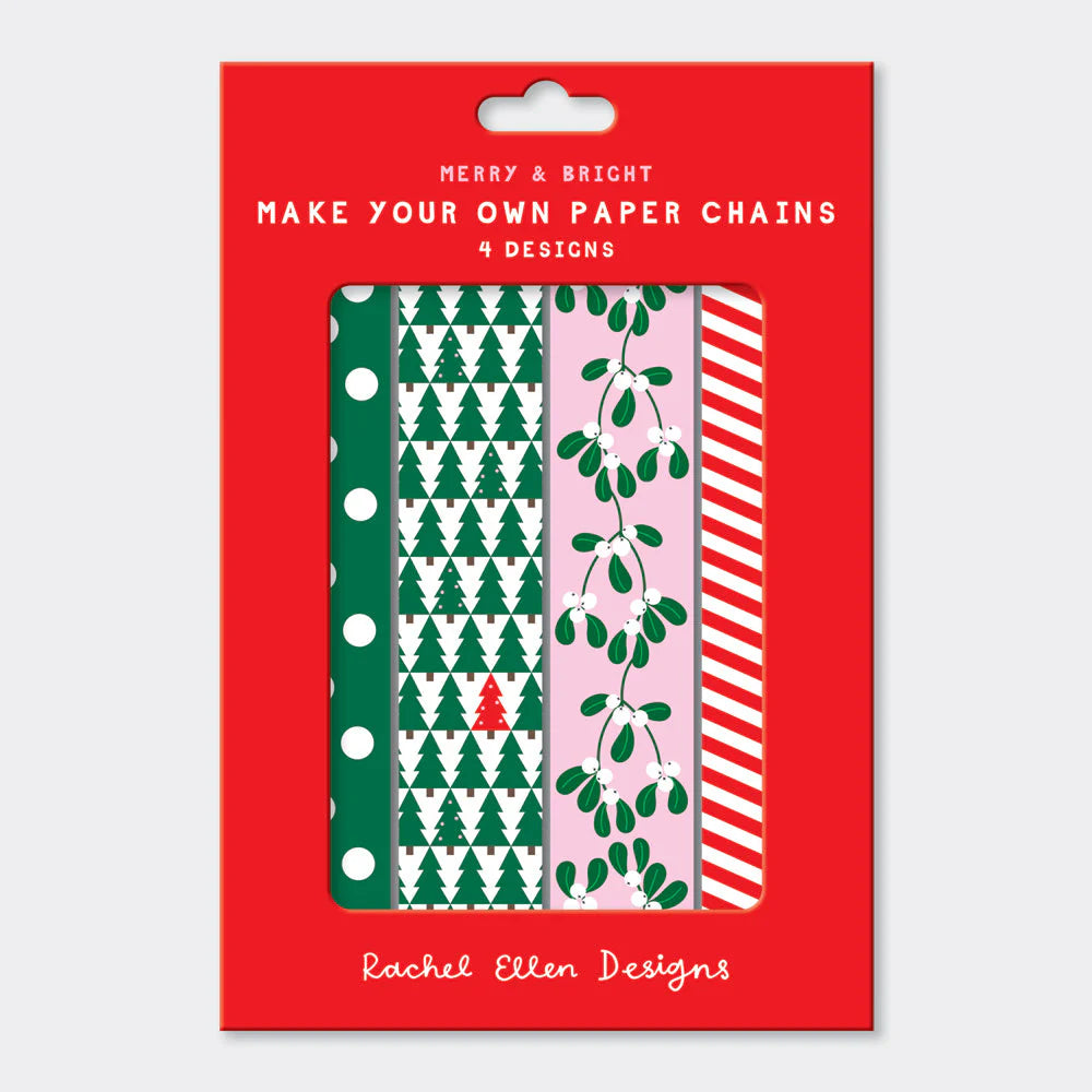 Christmas Trees, Mistletoe, Spots & Stripes Paper Chains | Bookazine HK