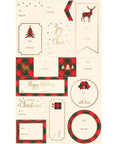 Plaid Icons Holiday Gift Labels Pack of 13 | Bookazine HK