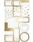 Modern Gold Holiday Gift Labels Pack of 13 | Bookazine HK