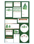 Green Trees Holiday Gift Labels Pack of 13 | Bookazine HK