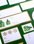 Green Trees Holiday Gift Labels Pack of 13 | Bookazine HK