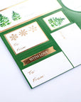 Green Trees Holiday Gift Labels Pack of 13 | Bookazine HK