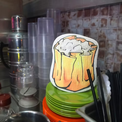 DaiChaFan Fish Shumai Sponge Dishcloth   | Bookazine HK