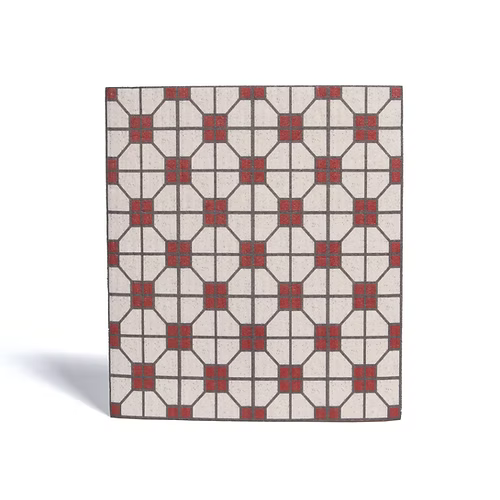 DaiChaFan Mosaic Tile Red Sponge Dishcloth | Bookazine HK