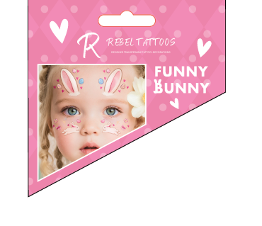 Easter Funny Bunny Temporary Tattoo | Bookazine HK