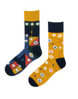 Airplane Chess Mismatched Adult Crew Sock | Bookazine HK