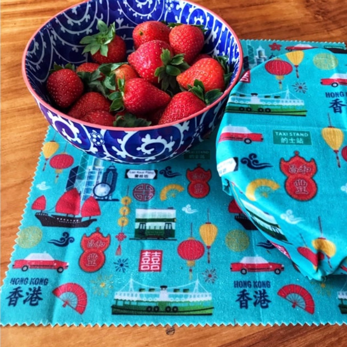 Beeswax food wrap (2 colours)