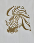 Tea Towel With Golden Goldfish | Bookazine HK