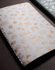 Letterpress Hong Kong Pocket Notebook - Gold | Bookazine HK