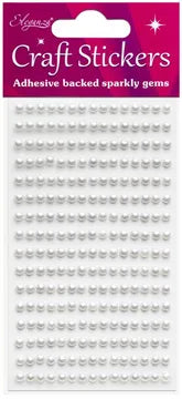 Silver Pearls Craft Sticker 4mm x 240pcs | Bookazine HK