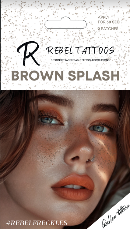 Brown Splash Temporary Freckles Tattoo | Bookazine HK