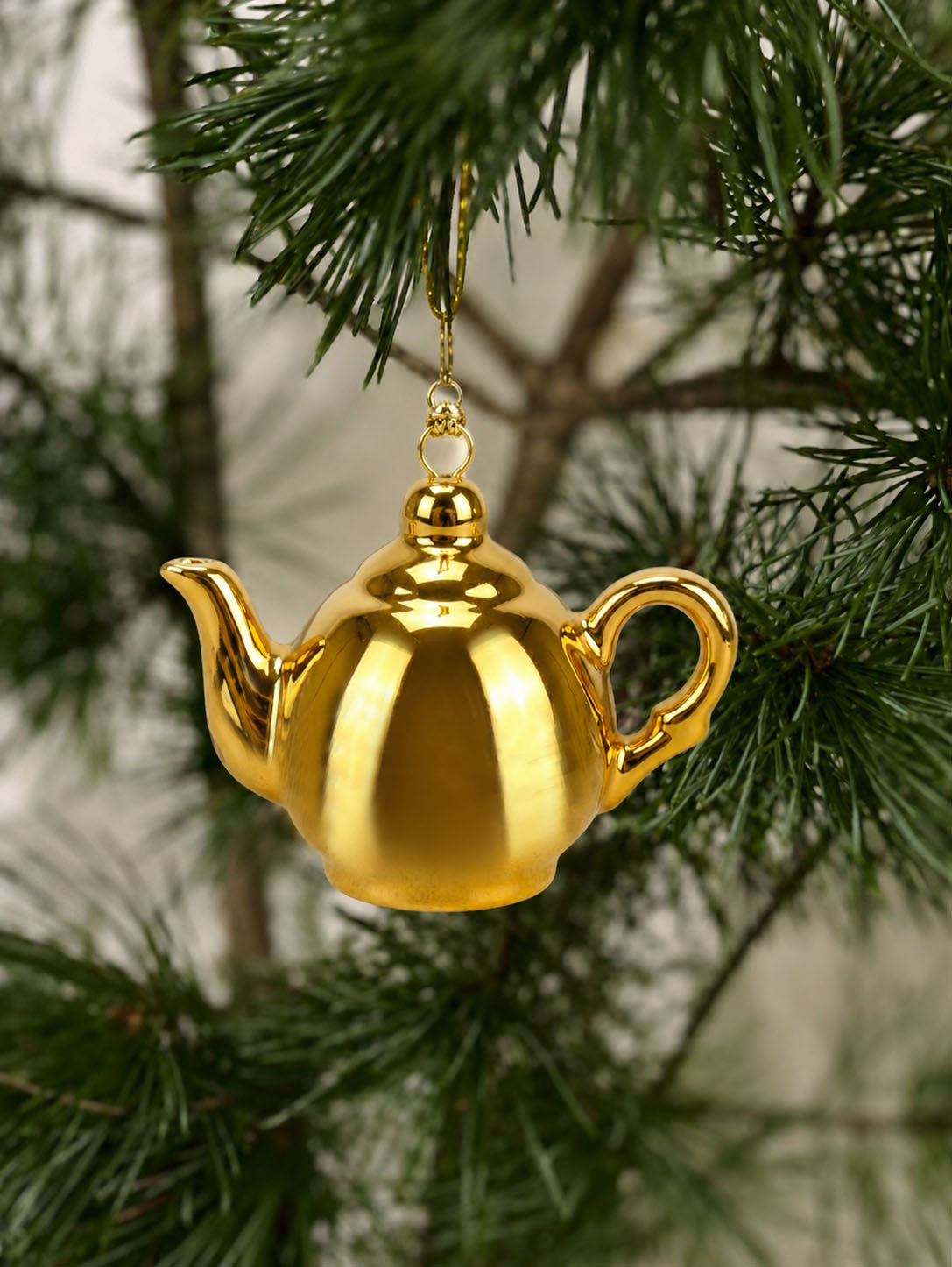 Festive Ornament - Golden Teapot | Bookazine HK