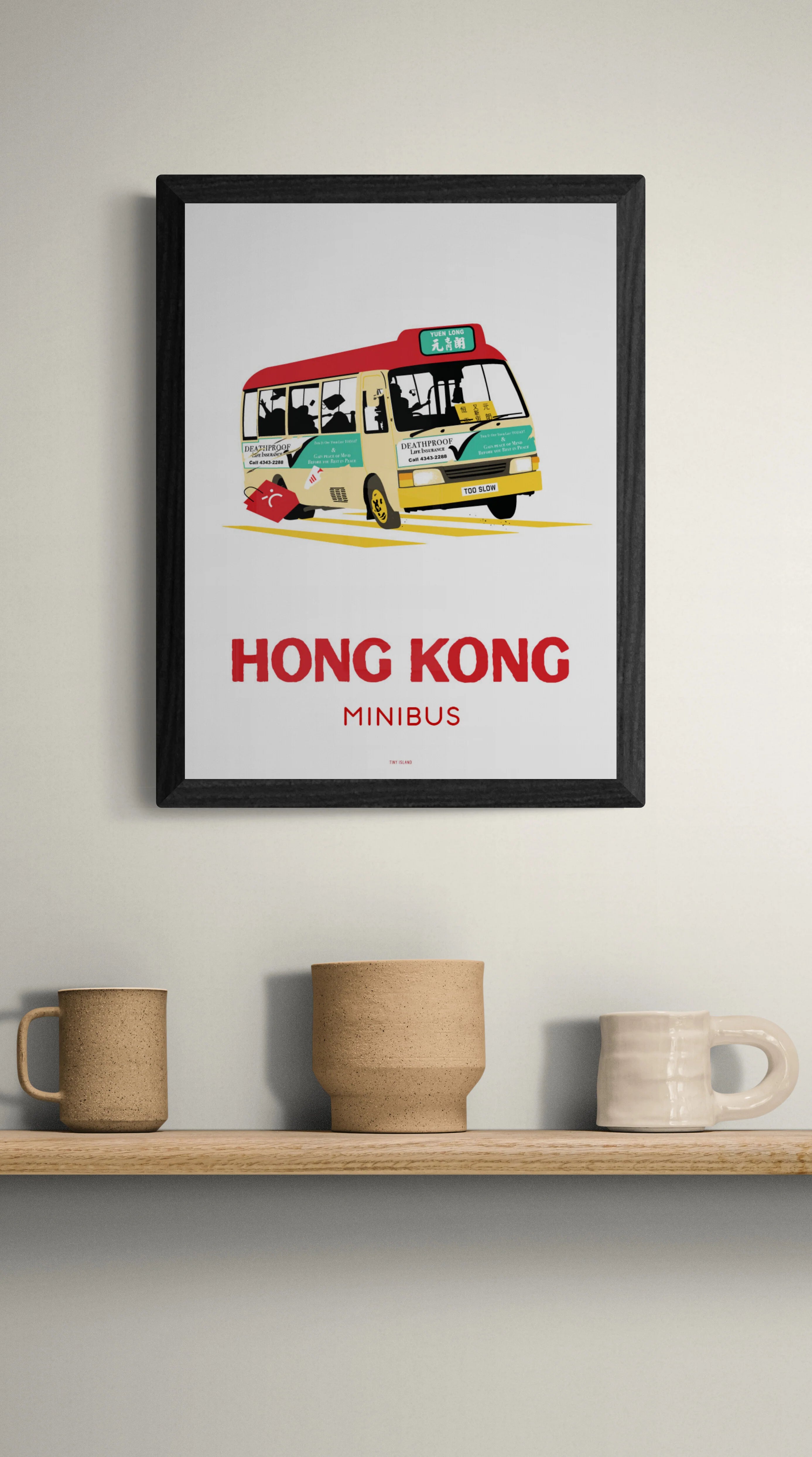 Hong Kong Red Minibus Offset Print | Bookazine HK