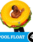 Cheeseburger Pool Float
