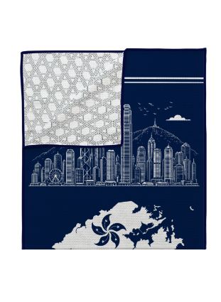 Hong Kong Skyline Beach Towel | Bookazine HK