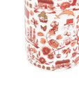 Toile Mug Red & Gold