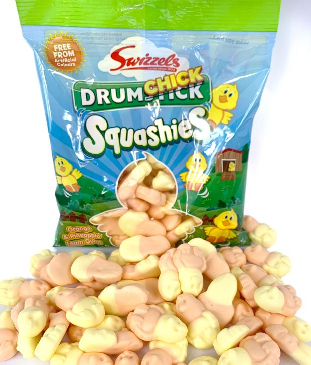 Swizzels Squashies Drum Chick Orange &amp; Pineapple Bag 120G | Bookazine HK