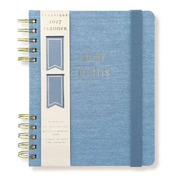 Chambray Luxe Spiral Planner