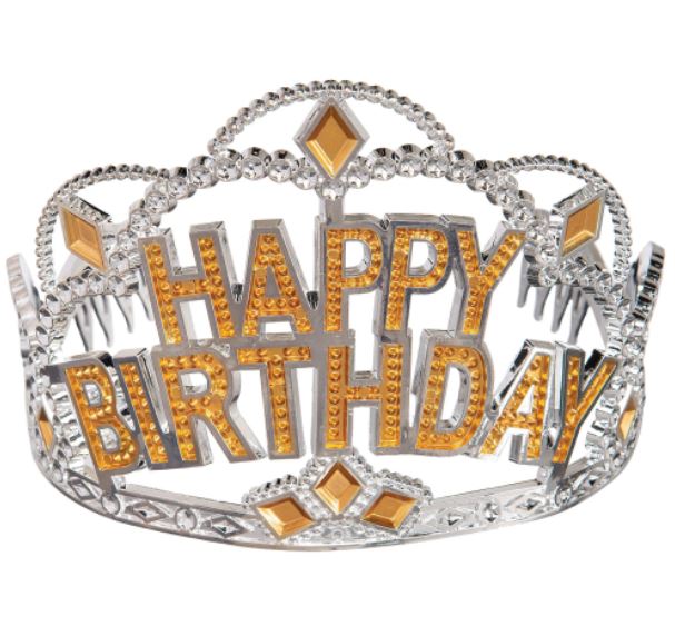Gold Happy Birthday Tiara | Bookazine HK