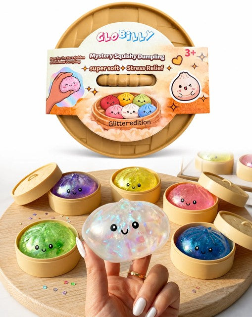 Mystery Bun Squishy Medium - Glitter Edition