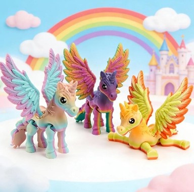 3D Printed Unicorn (Multi-coloured) | Bookazine HK