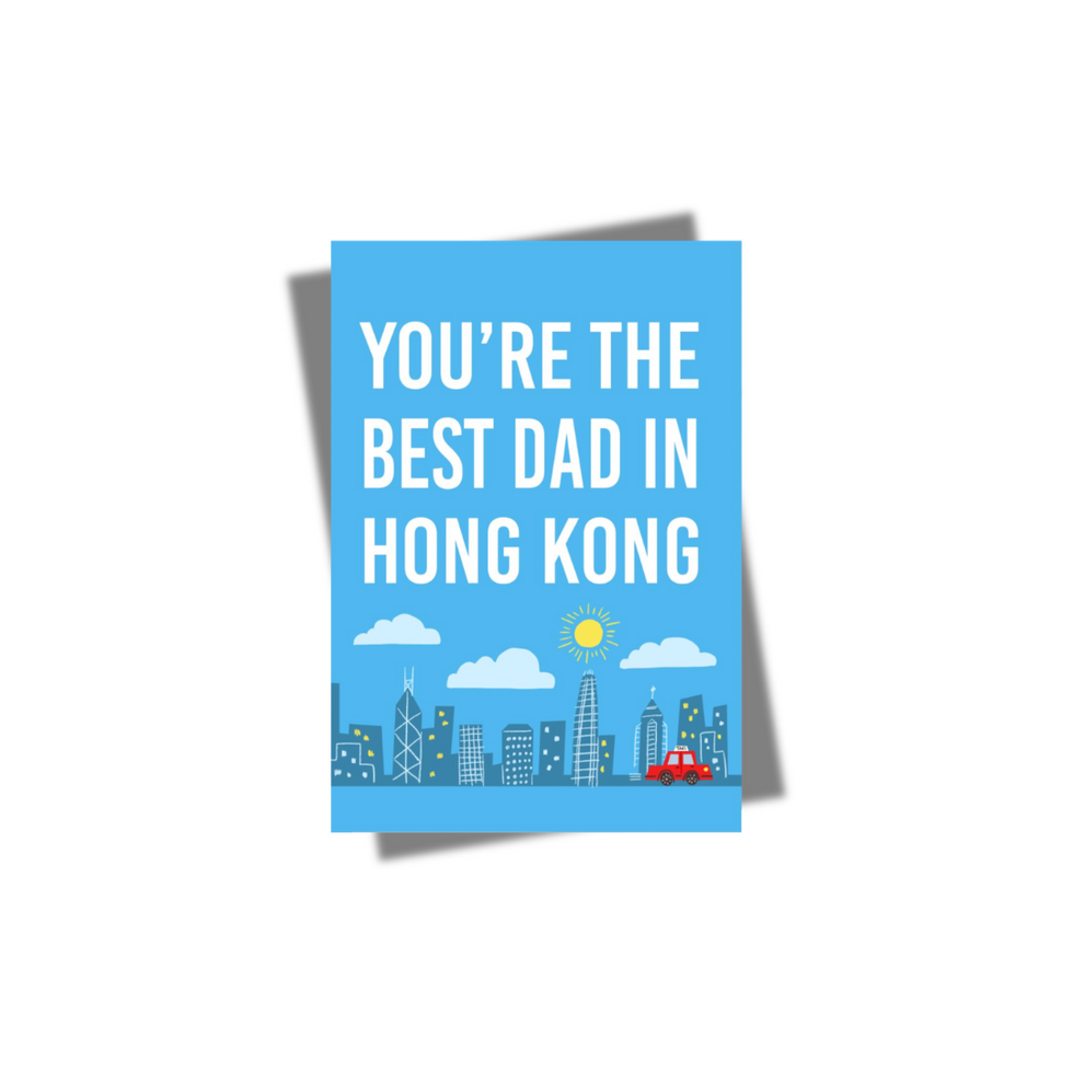 Best Dad In Hong Kong Greeting Card | Bookazine HK
