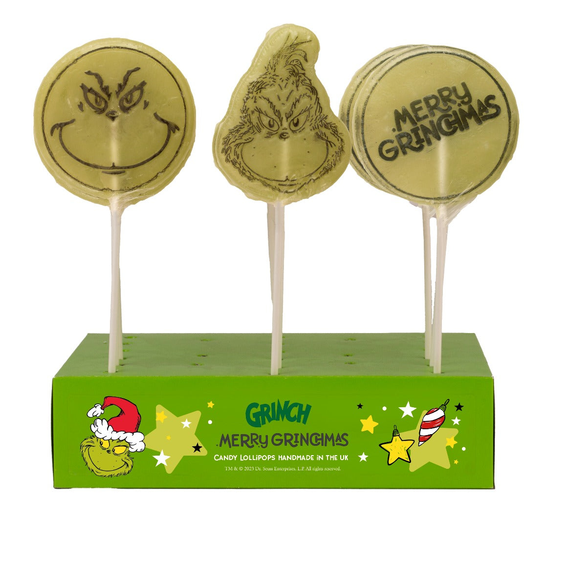 The Grinch Candy Lollies 60G