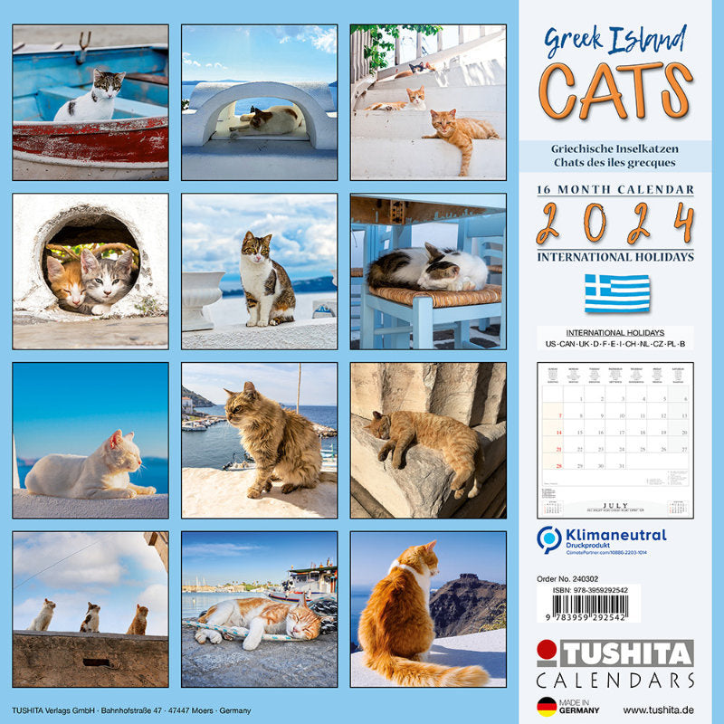 greek-island-cats-2024-wall-calendar