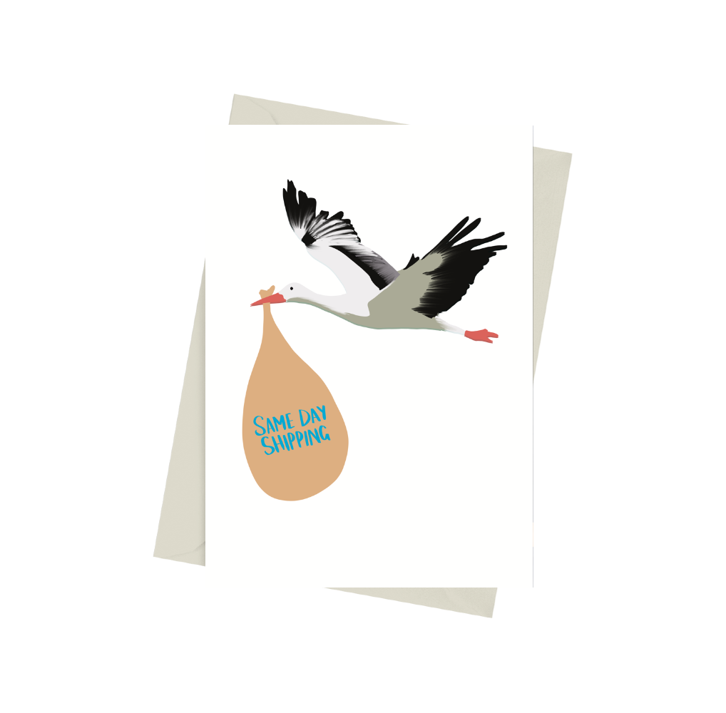 Same Day Shipping Stork Card | Bookazine HK