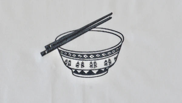 Tea Towel With Grey Rice Bowl | Bookazine HK