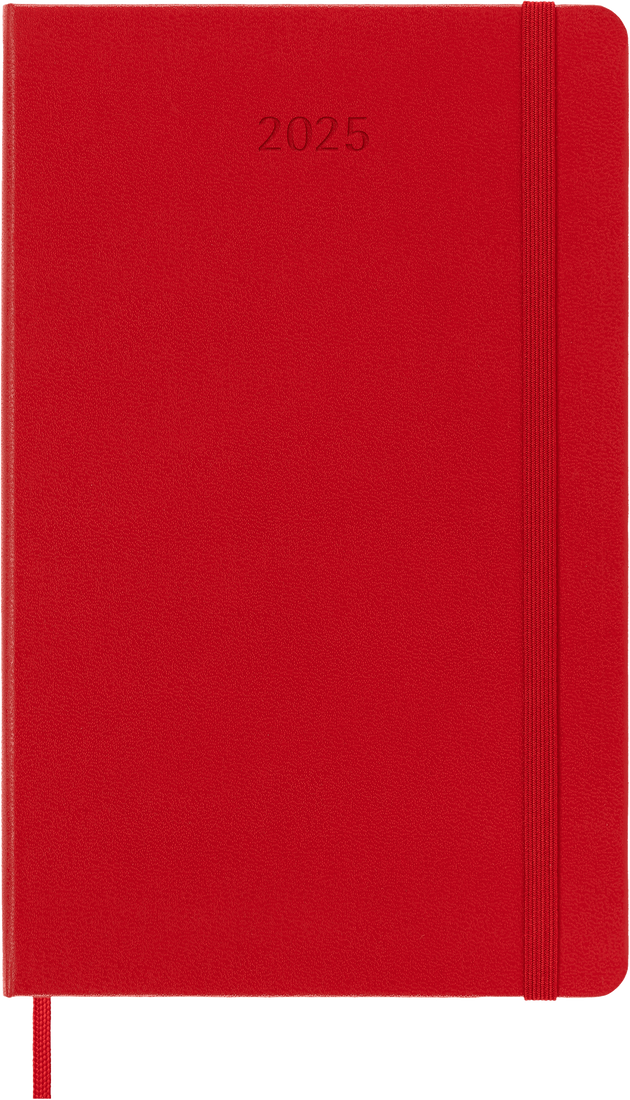 12M Weekly Planner Large Hardcover Scarlet Red | Bookazine HK