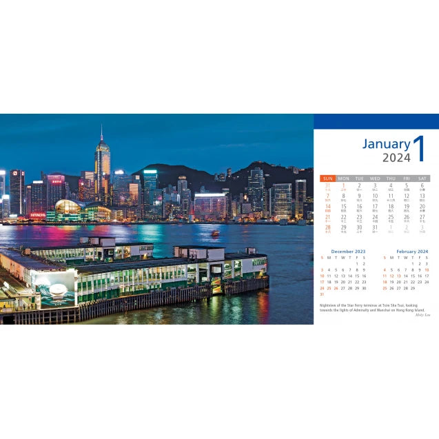 Hong Kong Desk 2024 Calendar
