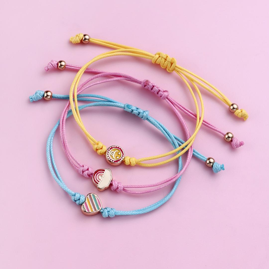 heart-rainbow-emoji-face-bracelet-set