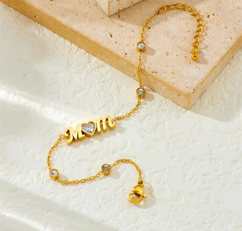 Mom Heart Charm Bracelet | Bookazine HK