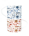 Toile Festive Mug Set of 2 (Red and Blue)