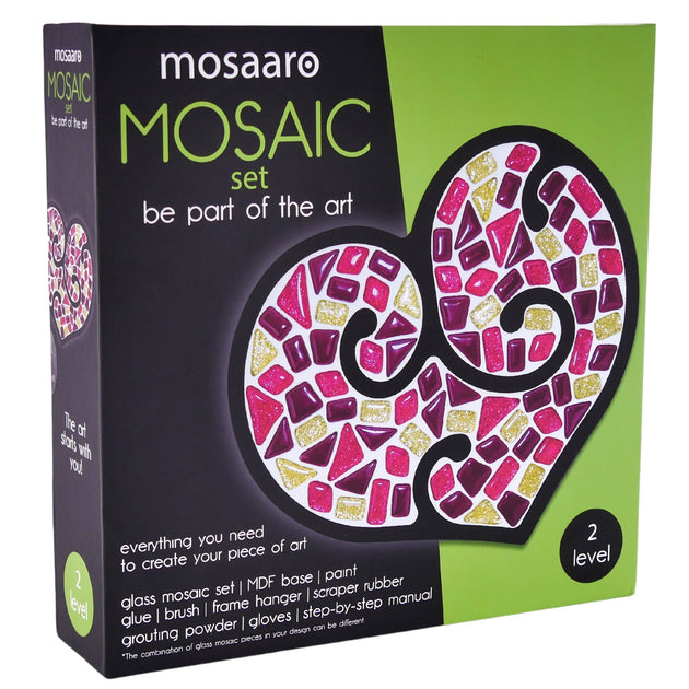 Mosaaro Creativity Kit Glass Mosaic Heart | Bookazine HK