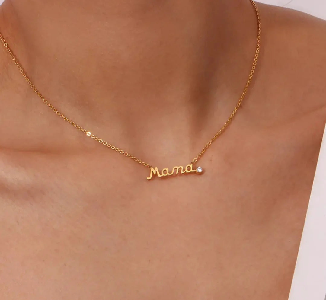 Mama Mini Zircon Necklace | Bookazine HK