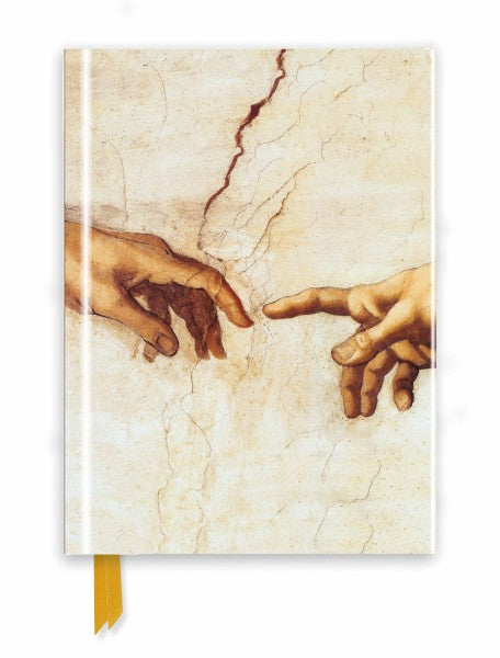 Michelangelo Creation Hands Foiled Journal With Magnetic Flap | Bookazine HK