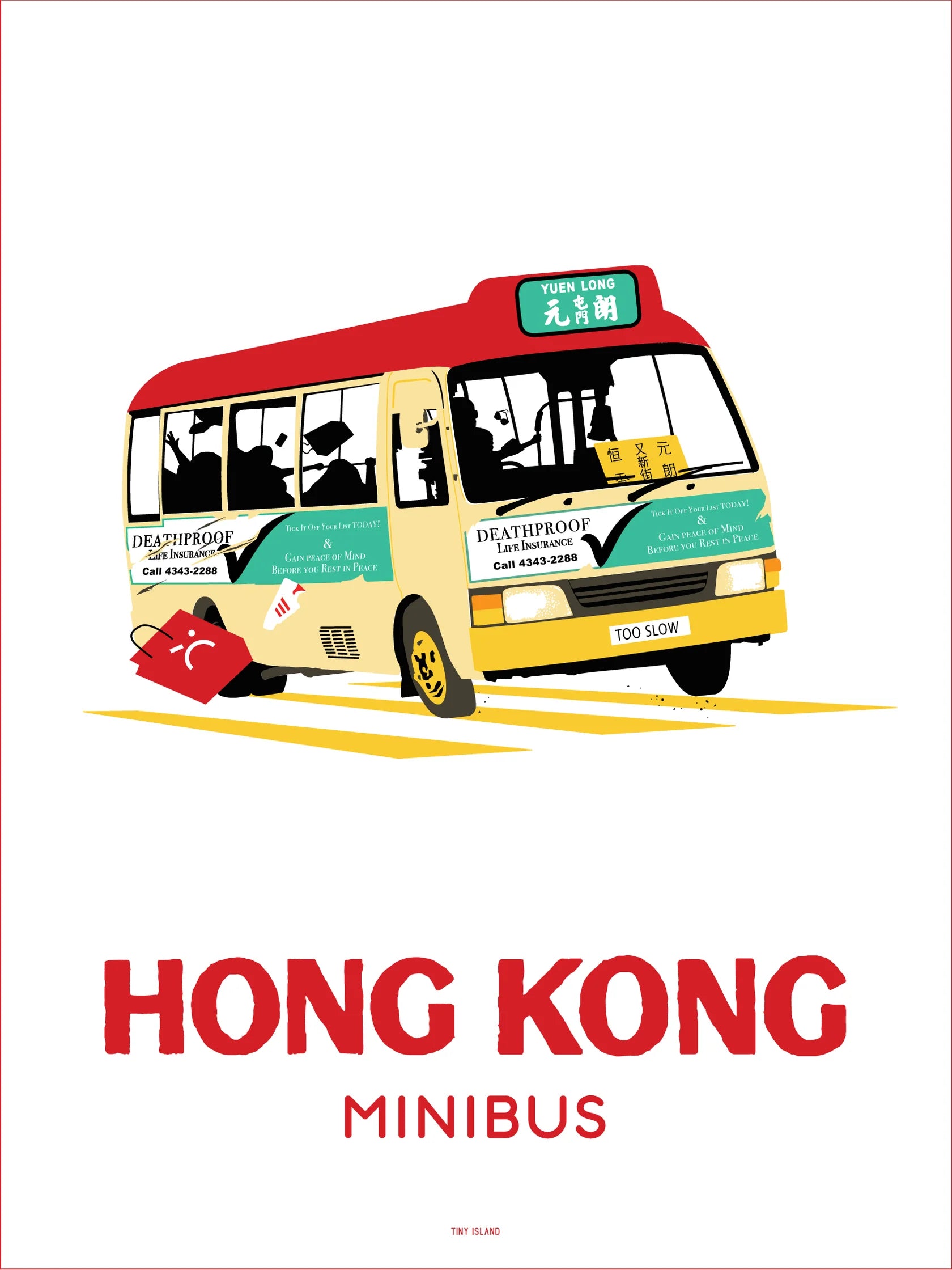 Hong Kong Red Minibus Offset Print | Bookazine HK