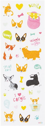 Stickiville Skinny Stickers: Corgis | Bookazine HK