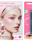 Pink Heart Eye Liner Stamp