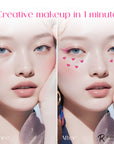 Pink Heart Eye Liner Stamp