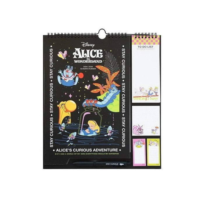 Disney Alice In Wonderland A3 Wiro Wall Calendar 2025 | Bookazine HK