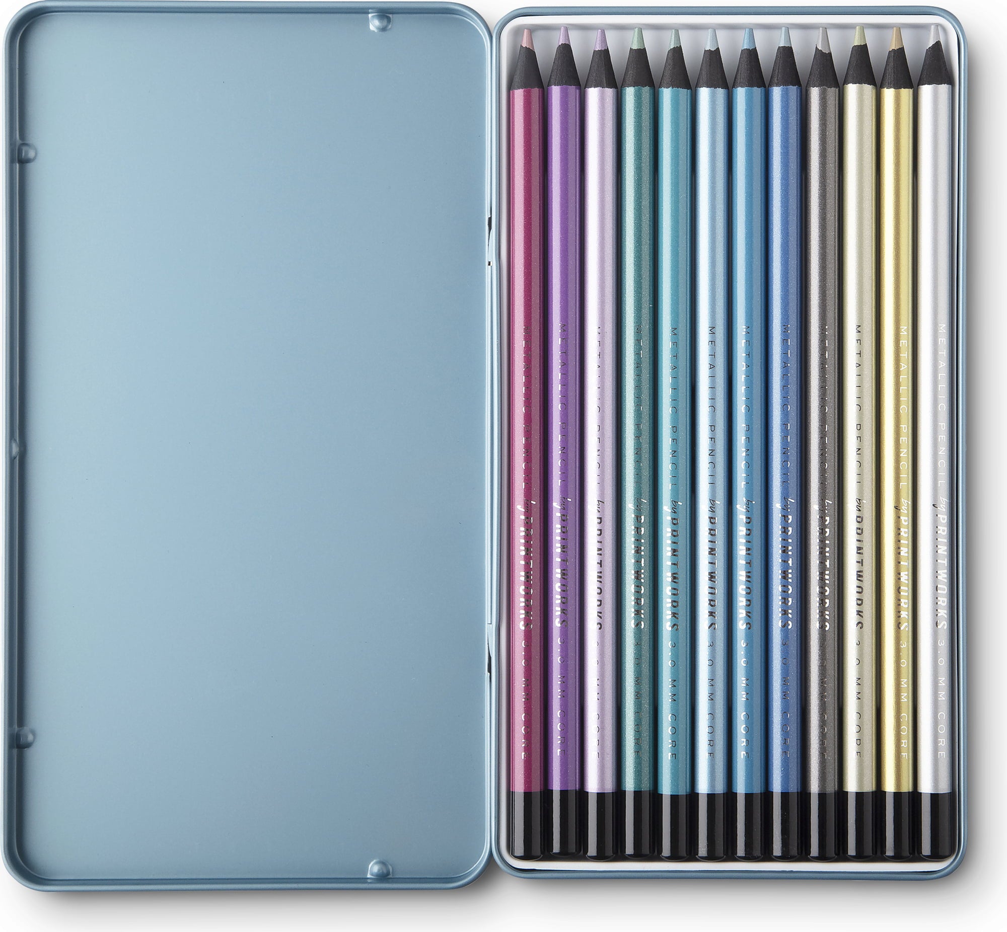 12 Colour pencils – Metallic | Bookazine HK