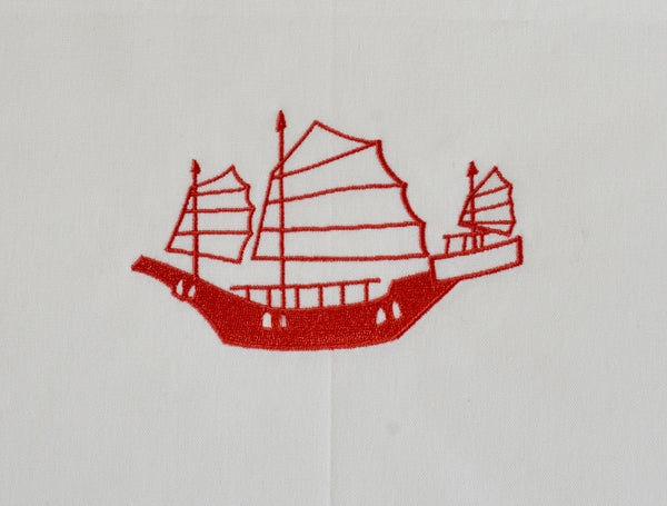 Tea Towel With Red Junk | Bookazine HK