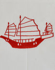 Tea Towel With Red Junk | Bookazine HK