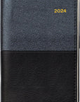 2024 Year Diary Black Valour Pocket Week to View Diary Planner Organiser