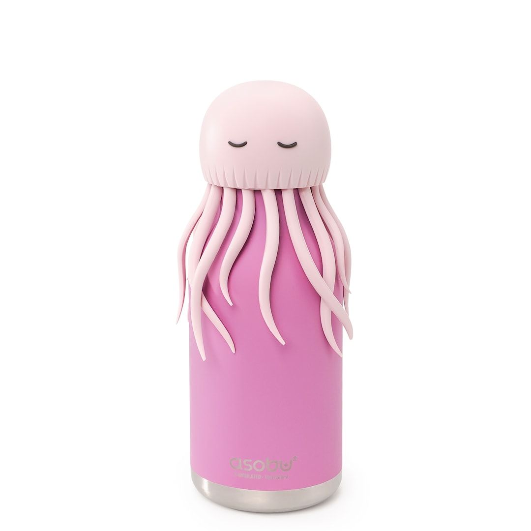 Bestie - Pink Jellyfish Water Bottle 460Ml